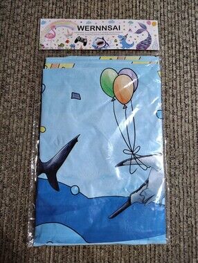 Wernnsai Shark table cloth for kids birthkids birthday. Under sea party